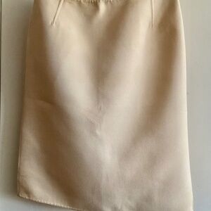 PRADA Ivory Wool Vintage Pencil Skirt size IT 40